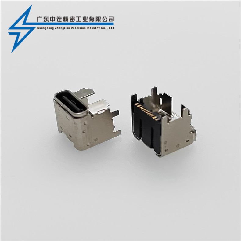 ZL-240 TYPE C母座24P單排SMT墊高4.3