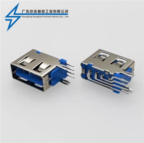 ZL-071 AF側插短體10.0直邊中間無腳PBT藍色