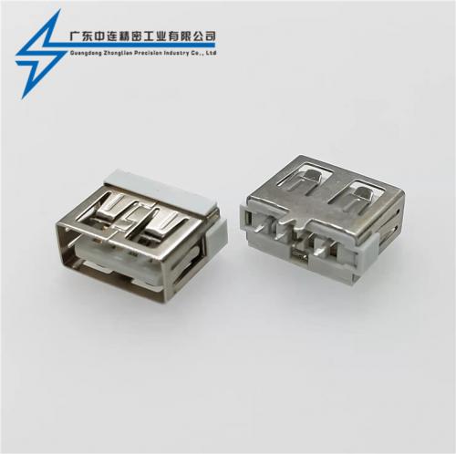 ZL-105 AF180度直插短體10.0一字膠芯直邊魚叉腳小米款