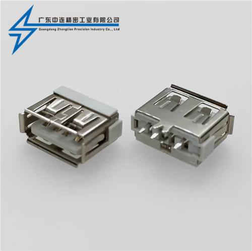 ZL-107 AF180度直插短體10.0一字膠芯卷邊中間魚叉腳